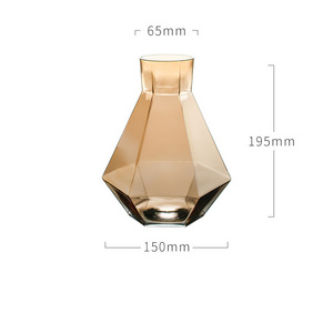 1300ml colored glass water jug bedside carafe beverage dispenser