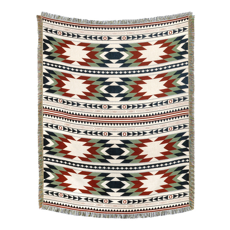 Custom Bohemian Tapestry Outdoor Camping Blanket Home Goods Picnic Rug