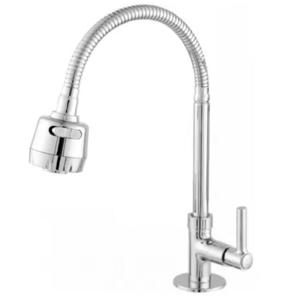 South America market kitchen single cold flexible faucet with 2 function spray head