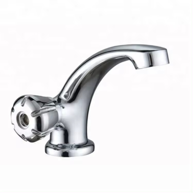 High Quality Chrome Brass 2 Function Sanitary Ware Single Handle Hand Wash Basin Faucet Bathroom