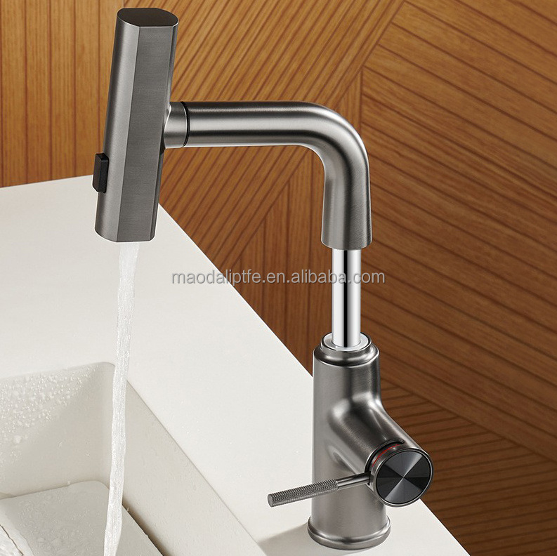 Top Ranking Luxury grifos de lavabo Black Electric Hot And Cold Water Mixer Bathroom Basin Faucet Mixer With Sprayer