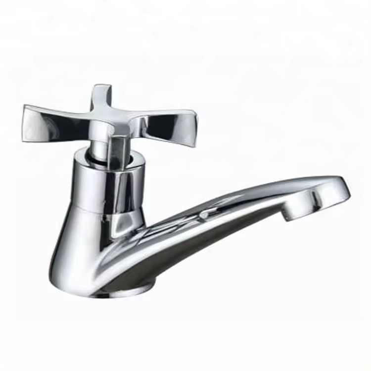 High Quality Chrome Brass 2 Function Sanitary Ware Single Handle Hand Wash Basin Faucet Bathroom