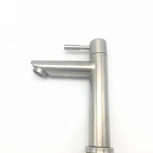 Nickle single cold tap bathroom sus 304 stainless steel faucet