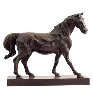 Custom high quality custom life size outdoor decoration large bronze horse statue