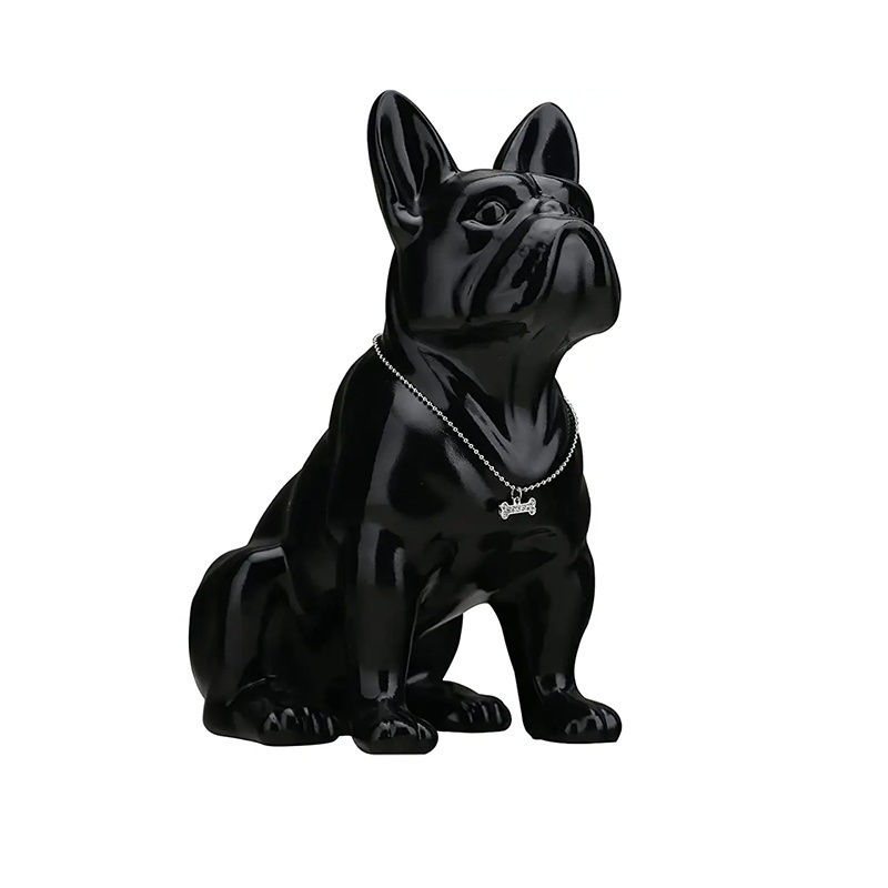 factory direct sale French Bulldog light durability Home decoration dog resin sculpture