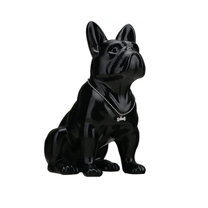 factory direct sale French Bulldog light durability Home decoration dog resin sculpture