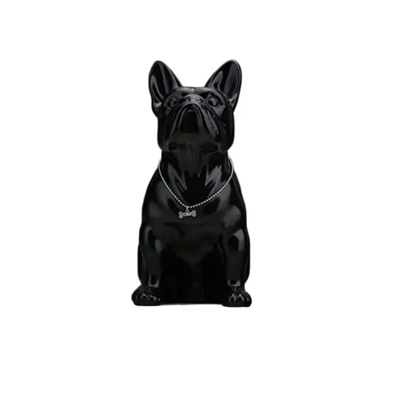 hot selling strong French Bulldog Corrosion resistance fiberglass sculpture for park