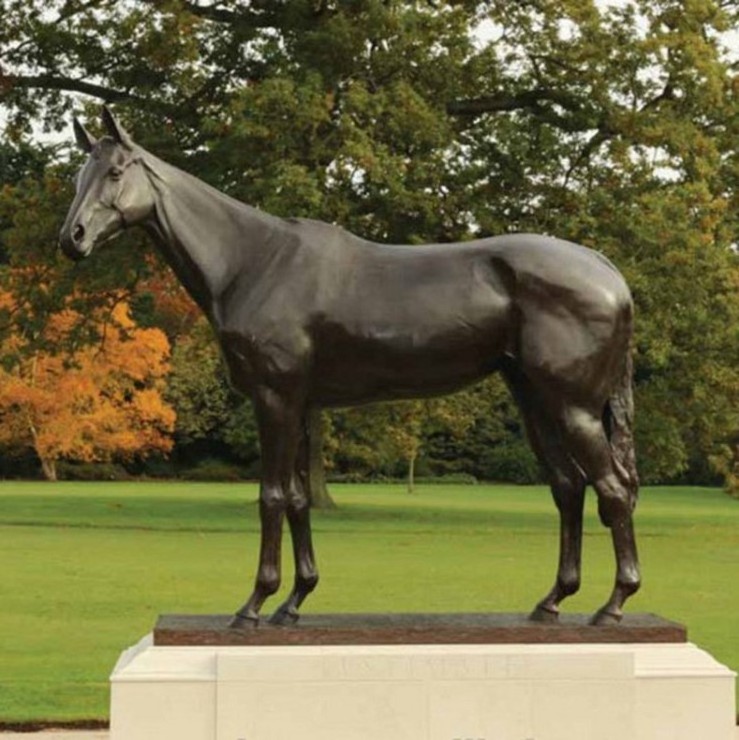 Custom high quality custom life size outdoor decoration large bronze horse statue