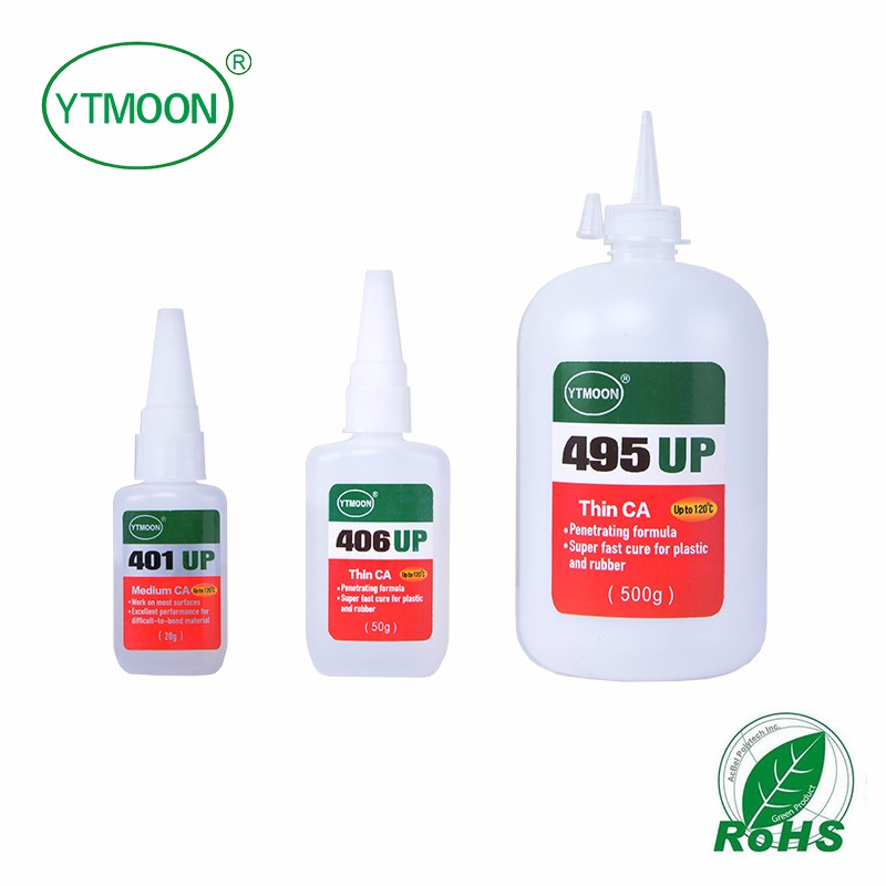 Factory Price Medium Viscosity Low Bleaching Fast Drying 406 Super Glue for Leather Metal Bonding