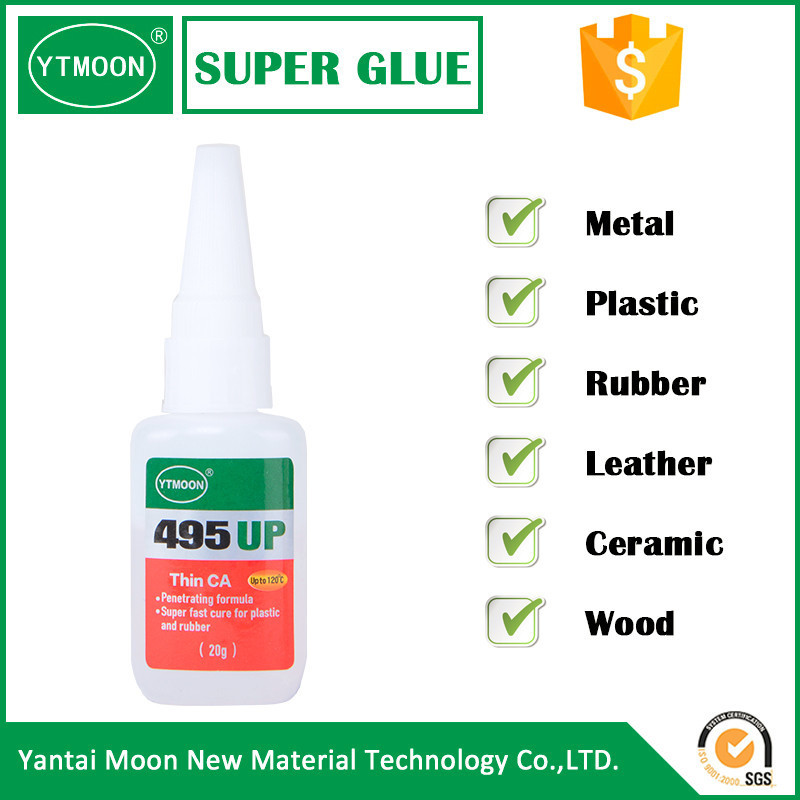 High performance metal bond super glue instant adhesive for leather plastic PVC metal  rubber cyanoacrylate glue