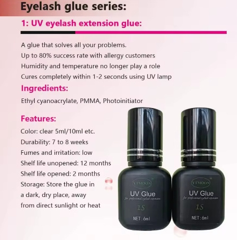 Lash Adhesive Eyelash Free Sample Black Extension Glue Uv Lash Glue