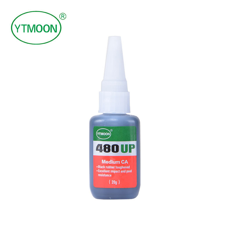 Rubber Toughened Black CA Instant Adhesive Glue