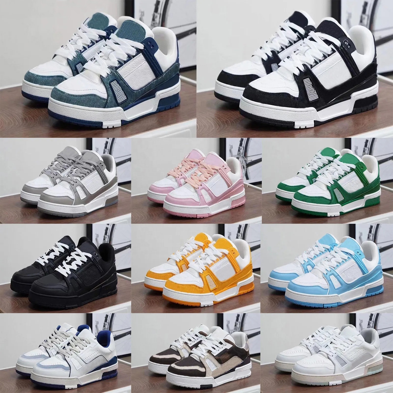 Original Classic Trainer Men high quality Fashion Brand sneakers luxury designer casual  running  skate shoes women With Logo 47