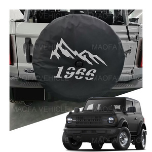 Lethburn Car exterior accessories Oxford cloth 32 inches Spare Tire Wheel Cover For Ford Bronco 2/4 door 2021 2022 2023