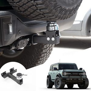 Suitable For All Tire Sizes In The Series Carbon Steel Tailgate Spare Tire Carrier Tire Lifter For Ford Bronco