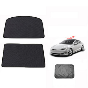 Universal Car Roof Cover with Magnetic Breathable Mesh Car Sunroof Sunshade For Tesla Model S