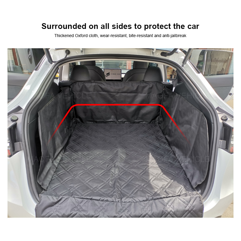 Upgrade Car Accessories Washable Nonslip Pet Cargo Cover Liner Dog Car Seat Cover Mat For Tesla Model y 2021 2022 2023