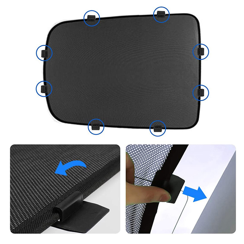 Universal Car Roof Cover with Magnetic Breathable Mesh Car Sunroof Sunshade For Tesla Model S