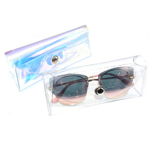 Maofar Beautiful Clear Pink Transparent Pvc Sunglasses Glasses Case