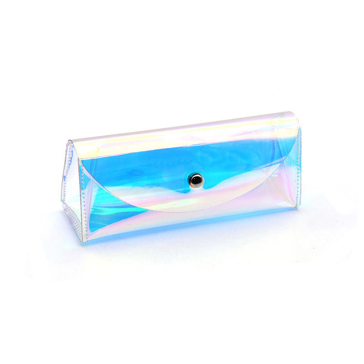 Maofar Beautiful Clear Pink Transparent Pvc Sunglasses Glasses Case