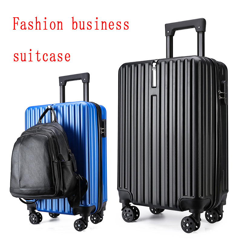 factory Price fashion trolley case luggage Zipper safety lock carry on luggage for Travel