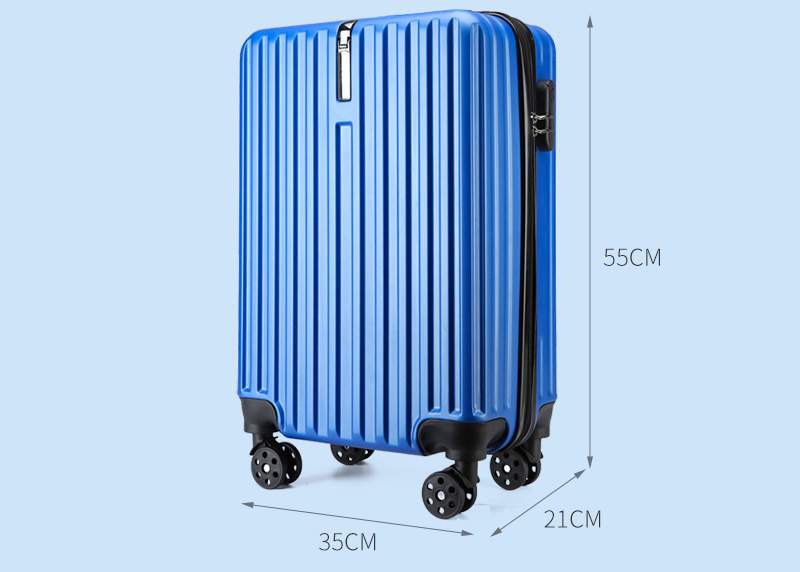 factory Price fashion trolley case luggage Zipper safety lock carry on luggage for Travel