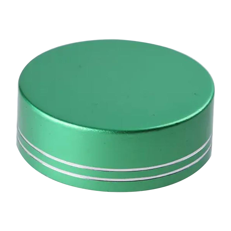 Free Sample Custom Logo Green Stylish Luxury Aluminum Plastic Perfume Bottle Cap