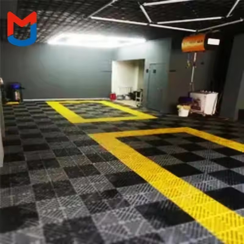 garage flooring tile Grid tiles garage Anti slip Garage floor panels