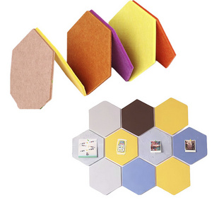 Cinema Studio Square Hexagon Acoustic Sound Soundproof Flexible Pet Wall Panels