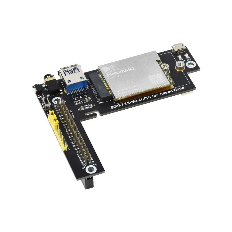 SIM8202G-M2 5G Module Designed for Jetson Nano, 5G/4G/3G, Snapdragon X55, Multi Mode Multi Band raspberry pi 4