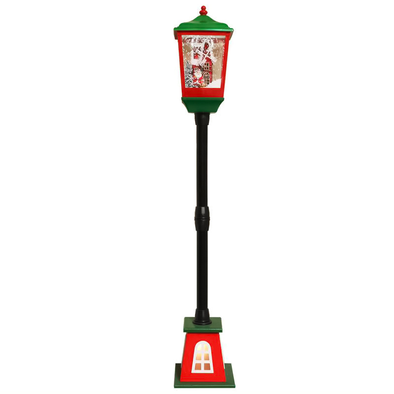 Christmas Decoration Indoor and Outdoor Hanging Santa Claus Street Lamp Snowing  Storm Lantern with Music