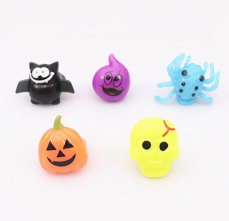 Party Favor Blinking Luminous Flash Finger Ring Toys Halloween LED Ring For Halloween Party Supplies