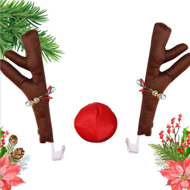 Christmas Auto Accessories Antlers Gifts  The Best Gifts For Adult Car Decoration