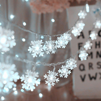 Christmas Decoration Light LED Snowflake String Garland Light