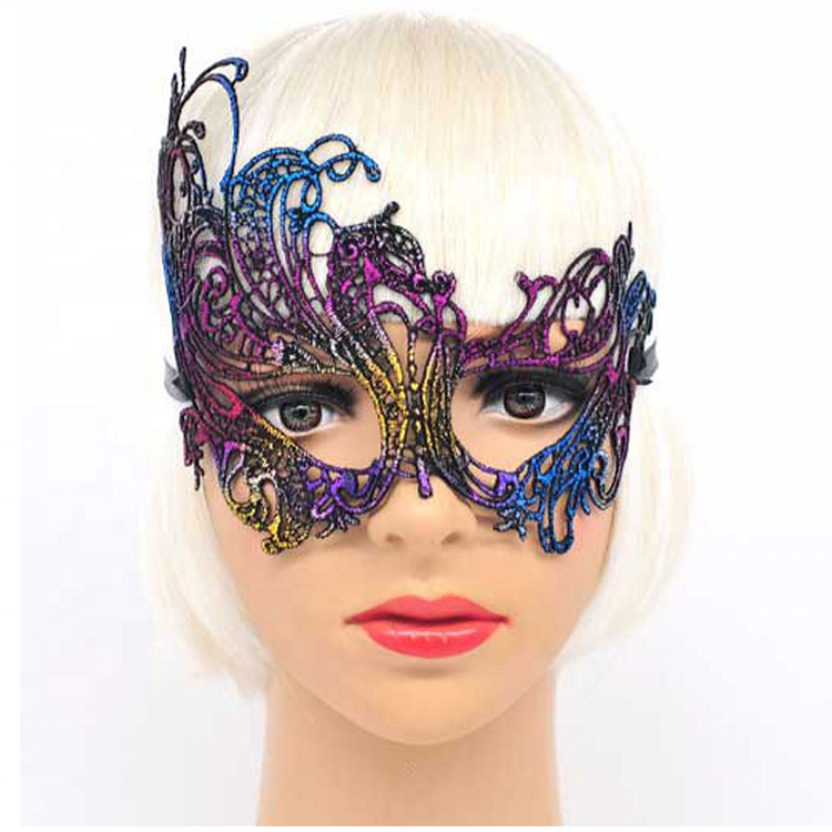 Black Women Sexy Lace Eye Mask Party Masks For Masquerade Halloween Venetian Costumes Carnival Mask