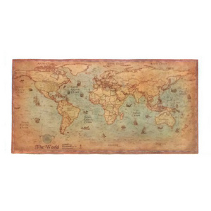 Home Decor 71*36cm World Map Vintage Journal Poster Retro World Globe Map Personalized Atlas Poster Decoration Home Accessories