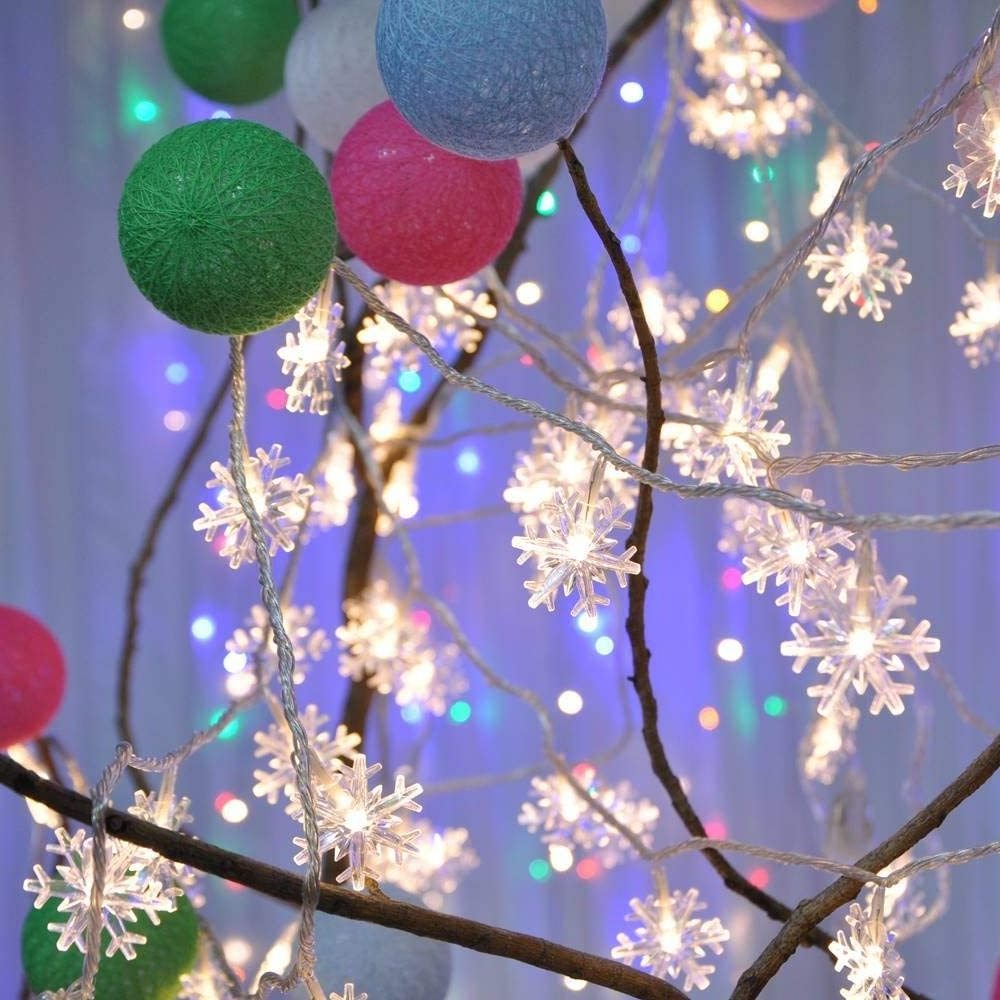 Christmas Decoration Light LED Snowflake String Garland Light