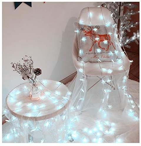 Christmas Decoration Light LED Snowflake String Garland Light