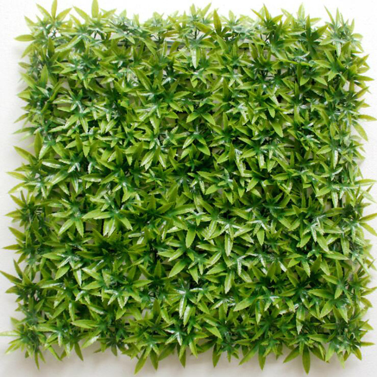 Factory Outdoor Faux Vertical Foliage Green Leaf Wall System Artificial Wall Plants Grass For Home Garden Decoration