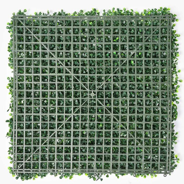 High Quality Anti-UV Plastic Artificial Hedge Boxwood Panels Green Plant Wall Vertical Garden For Indoor Outdoor Decoration