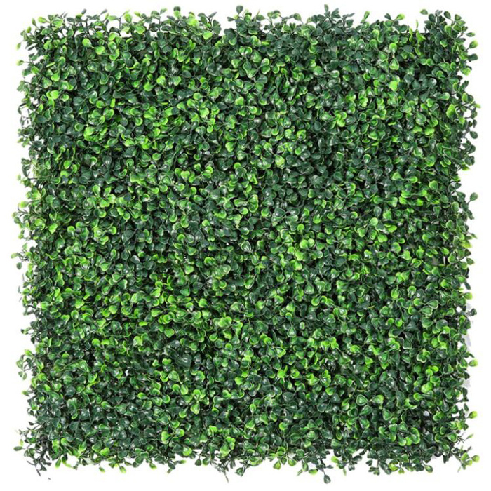 High Quality Anti-UV Plastic Artificial Hedge Boxwood Panels Green Plant Wall Vertical Garden For Indoor Outdoor Decoration