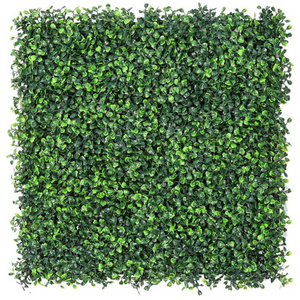 High Quality Anti-UV Plastic Artificial Hedge Boxwood Panels Green Plant Wall Vertical Garden For Indoor Outdoor Decoration