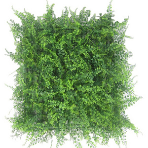 Anti-UV plastic greenery boxwood plant hedge roll artificial hanging grass wall panel for indoor outdoor decoration