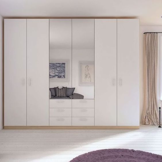 Modern Simple Systems Furniture Design Wooden Customized Modern Bedroom Walkin Cabinet Wardrobe Walk in Closet