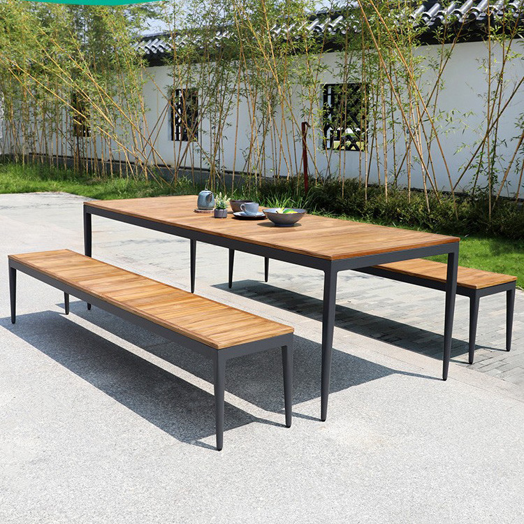 High quality home casual outdoor furniture rattan chair table furniture sets outdoor dining table set