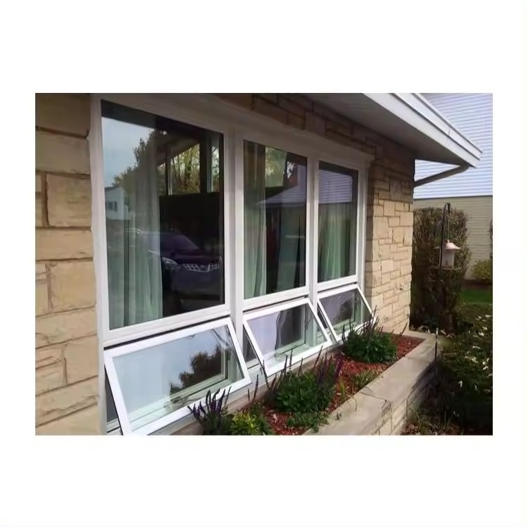 American style double glazed black thermal break aluminium horizontal sliding windows and doors with lock