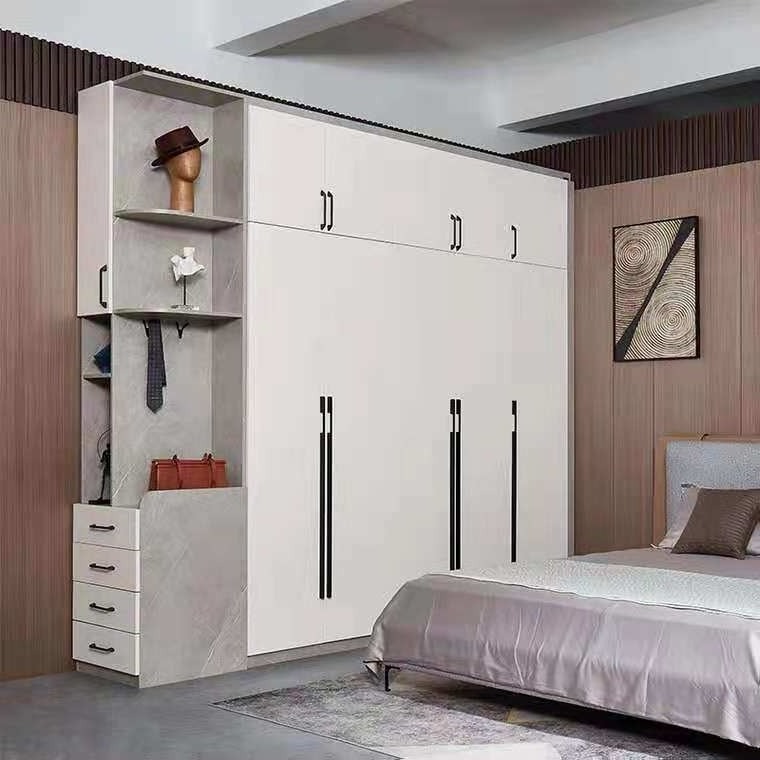 Wooden wardrobe bedroom furniture baby plastic clothes storage wardrobe mdf wardrobe