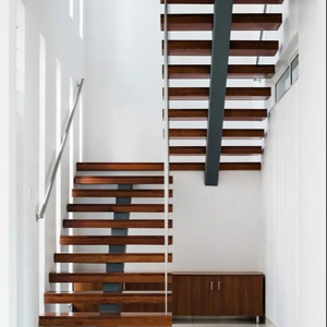 Interior Villa Sale Stair Kit Railing Staircase Balcony LED Stair Cantilevered Opening Floating Staircase Kit