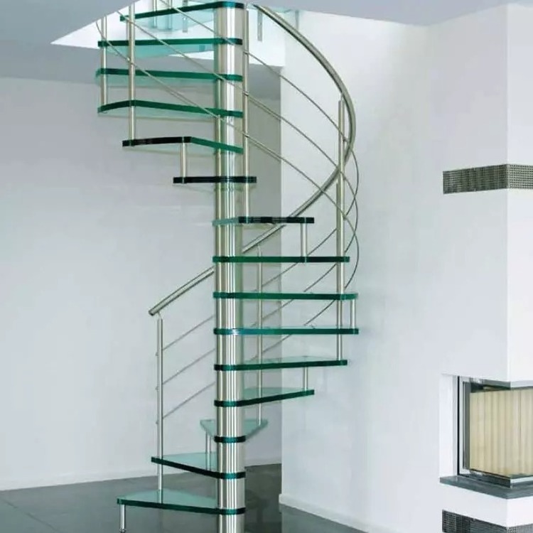 Design wrought iron used outdoor metal stairs spiral staircase design outdoor carbon steel staircase