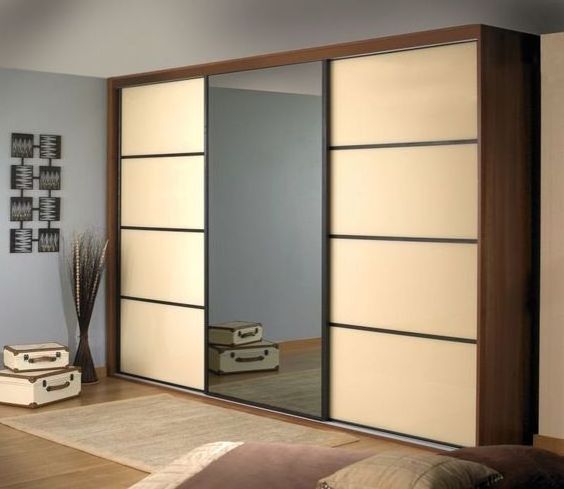 High Quality Australian Standard Elegant Closet Glass Wardrobe With LED Light Wardrobe Bedroom Sliding Door Wardrobe